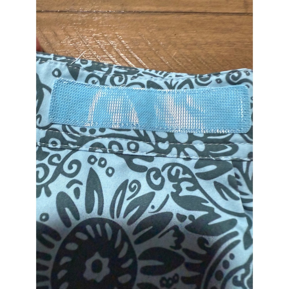RipSkirt Women's Blue Floral Print Skirt with Pockets adjustable waist Size L - Picture 6 of 7